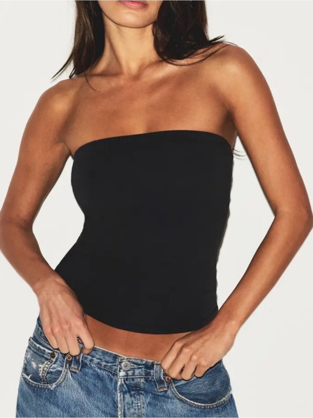 NWOT BP Black Strapless Tube Top